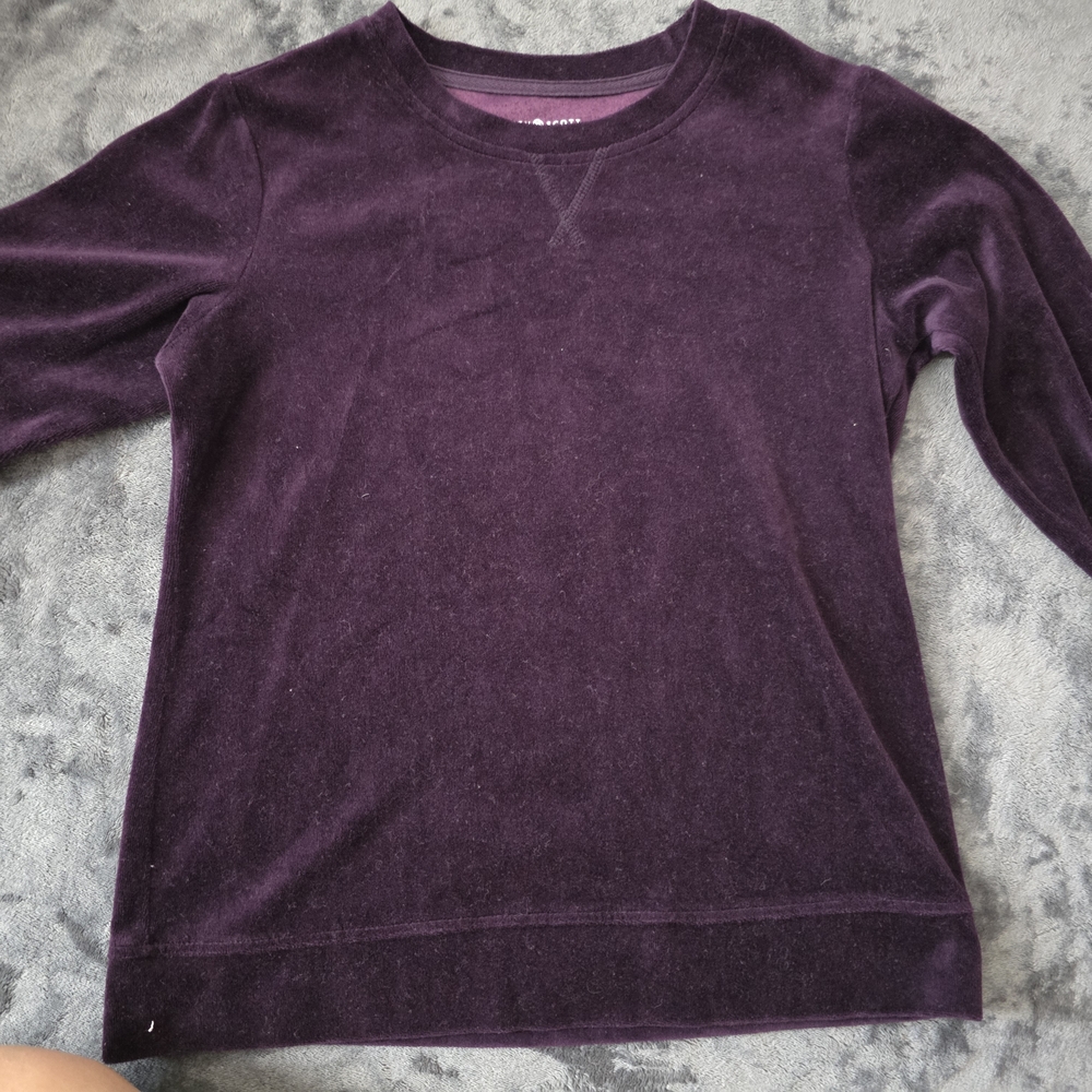 ** Karen Scott Deep‎ Purple Sport Top